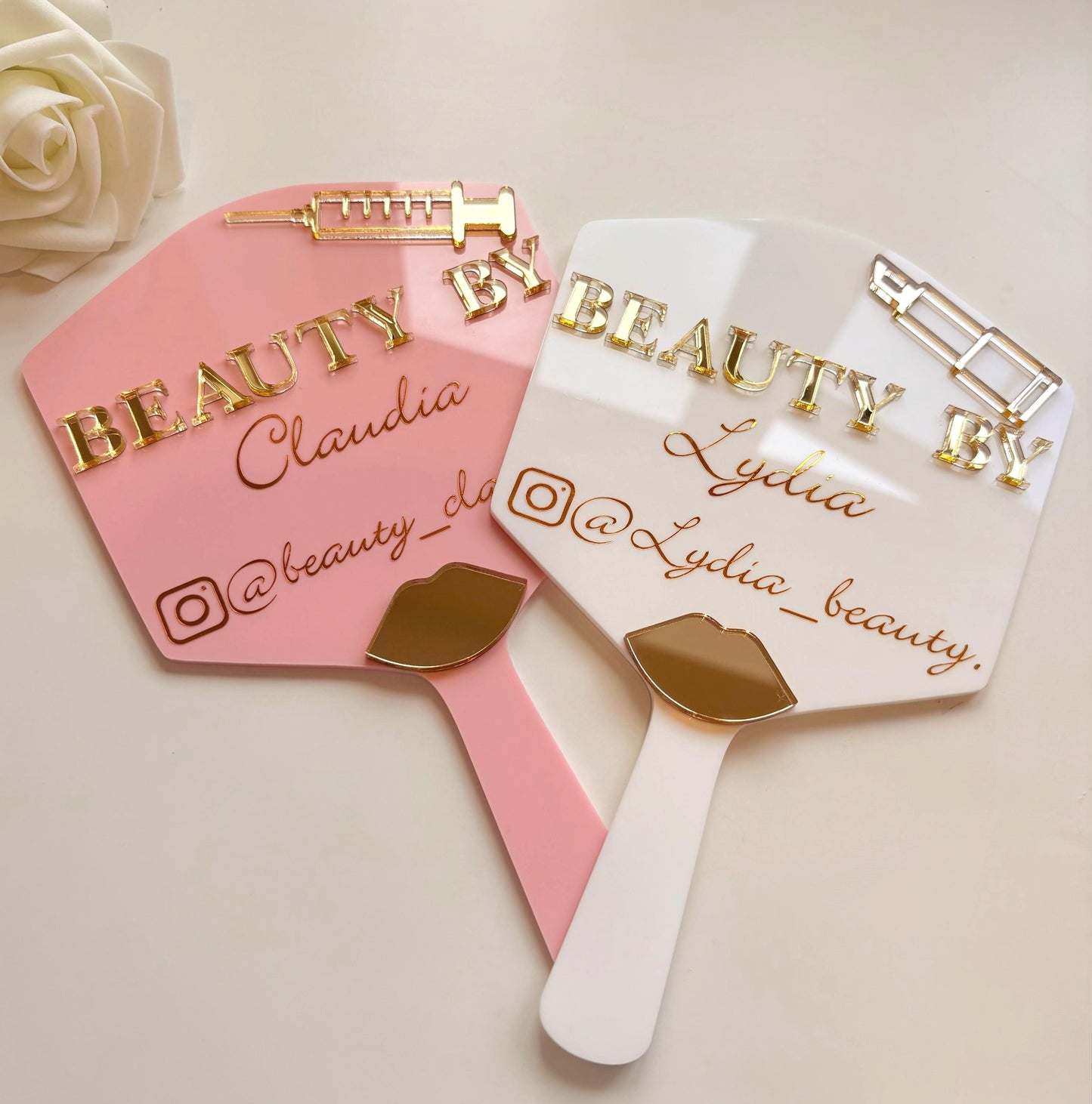 Personalised Beauty By Handheld Mirror Beautician Gift