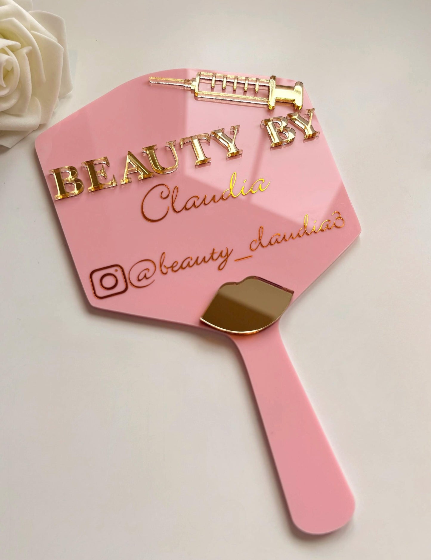 Personalised Beauty By Handheld Mirror Beautician Gift