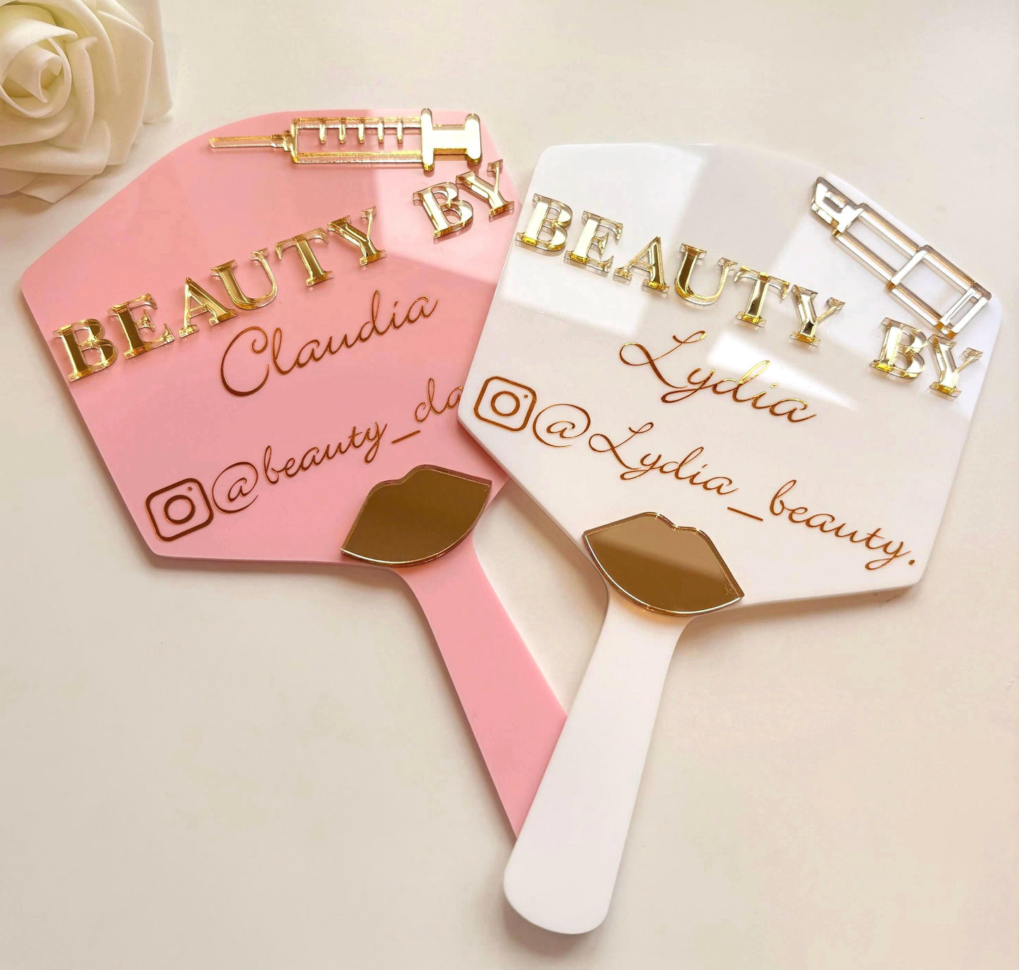Personalised Beauty By Handheld Mirror Beautician Gift