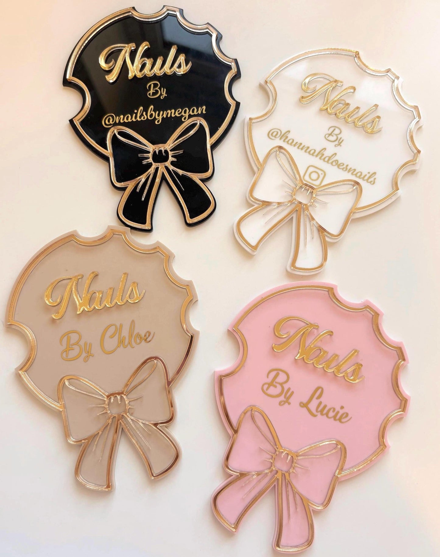 Bow Nailfie Photo Prop | Nail Tech Gift