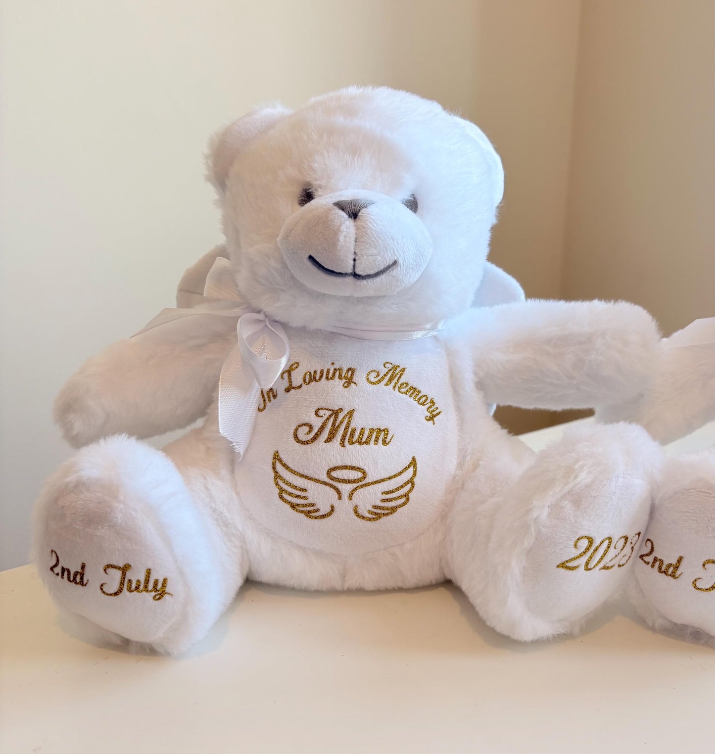Personalised Memory Teddy Bear | In Loving Memory Bereavement Bear