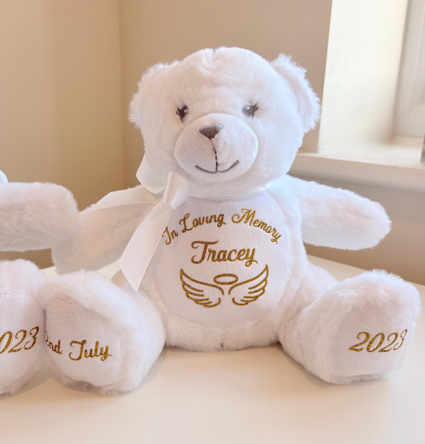 Personalised Memory Teddy Bear | In Loving Memory Bereavement Bear