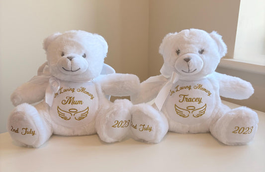 Personalised Memory Teddy Bear | In Loving Memory Bereavement Bear