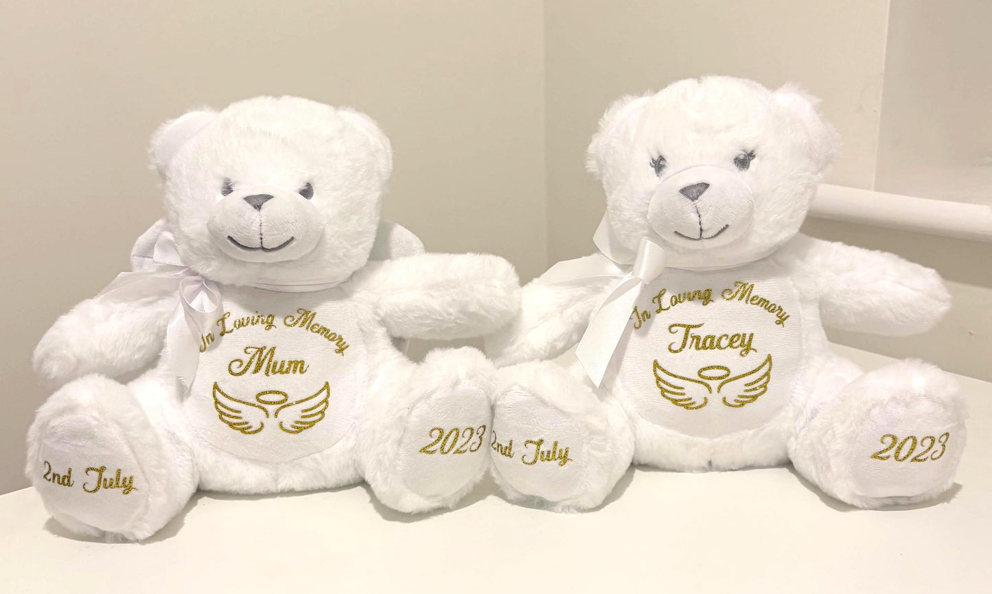 Personalised Memory Teddy Bear | In Loving Memory Bereavement Bear