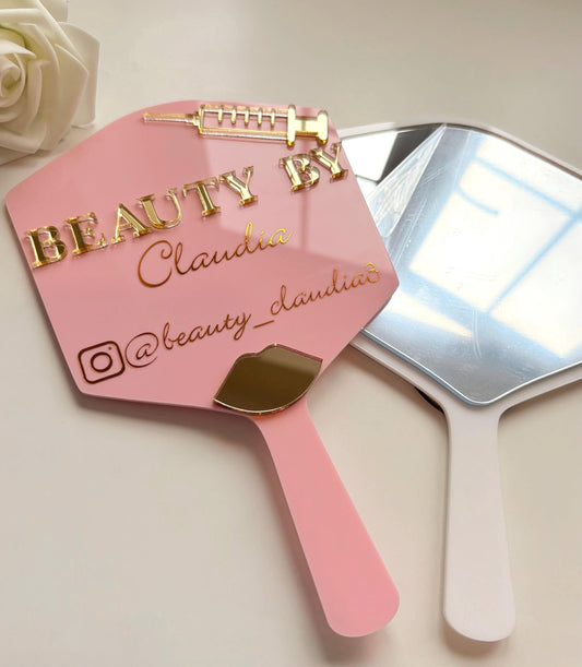 Personalised Beauty By Handheld Mirror Beautician Gift