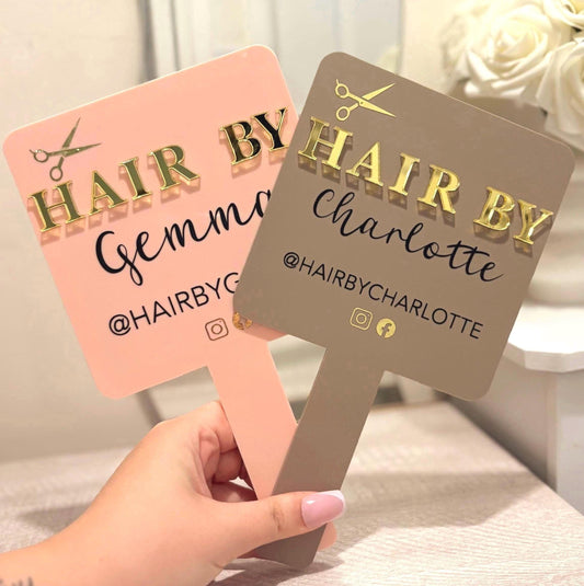 Square Hairdresser Photo Prop Mirror | Hair Stylist Gift