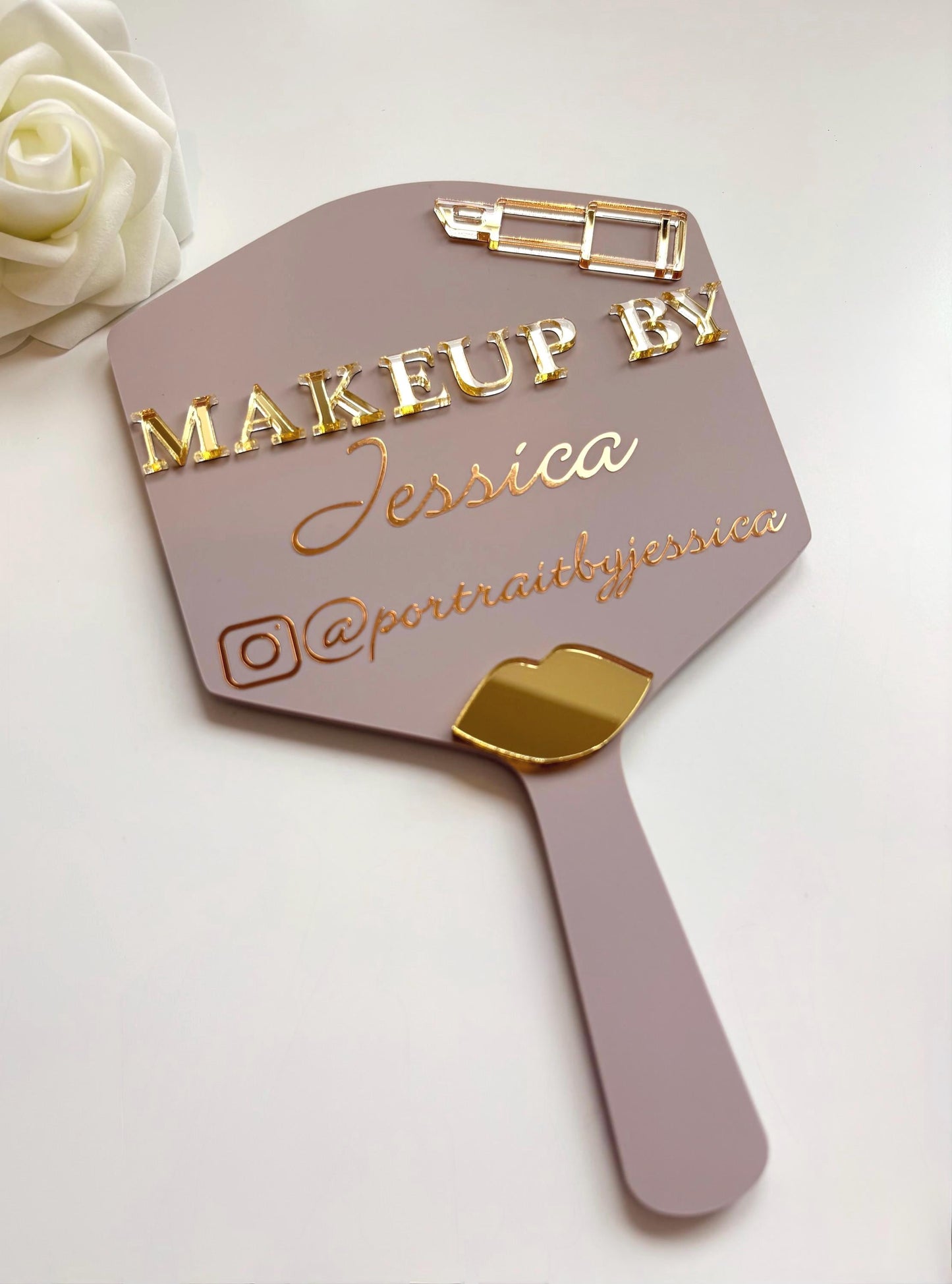 Personalised Makeup By Handheld Mirror | Makeup Artist Gift