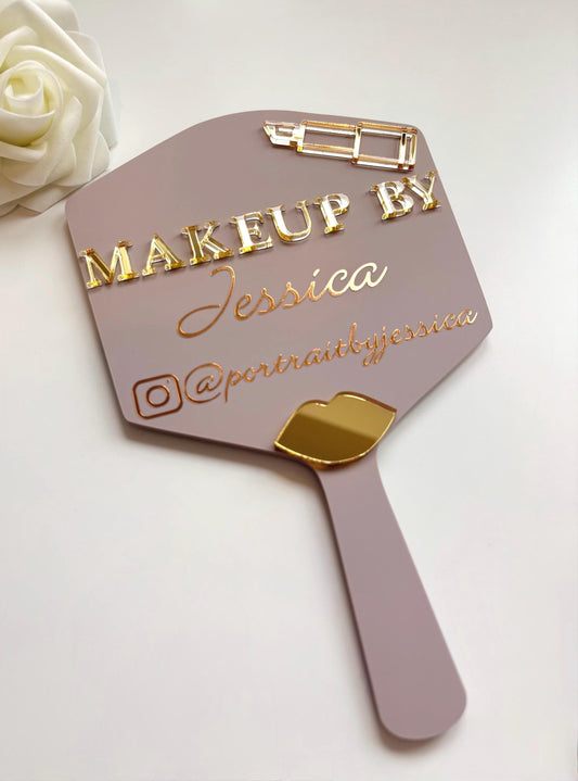 Personalised Makeup By Handheld Mirror | Makeup Artist Gift