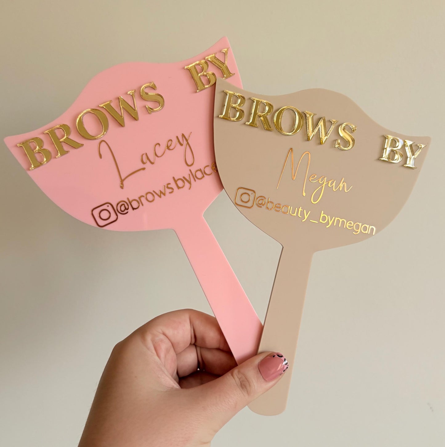 Personalised Eyebrow technician mirror | Gift For Brow Tech